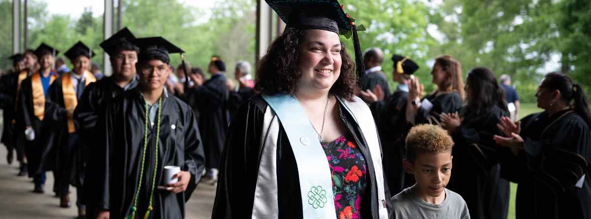 Non-traditional students graduating