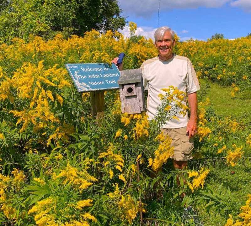 John Lambert on the BCC nature trail