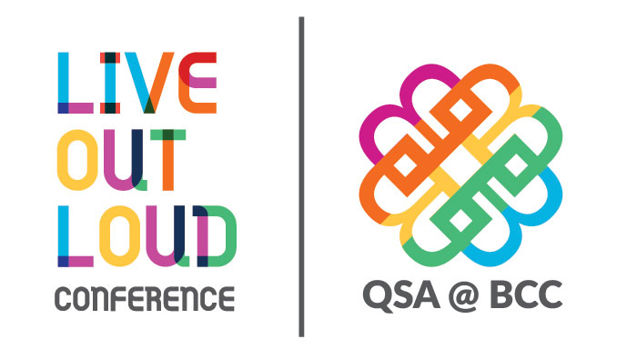 Live Out Loud Conference logo and BCC QSA logo