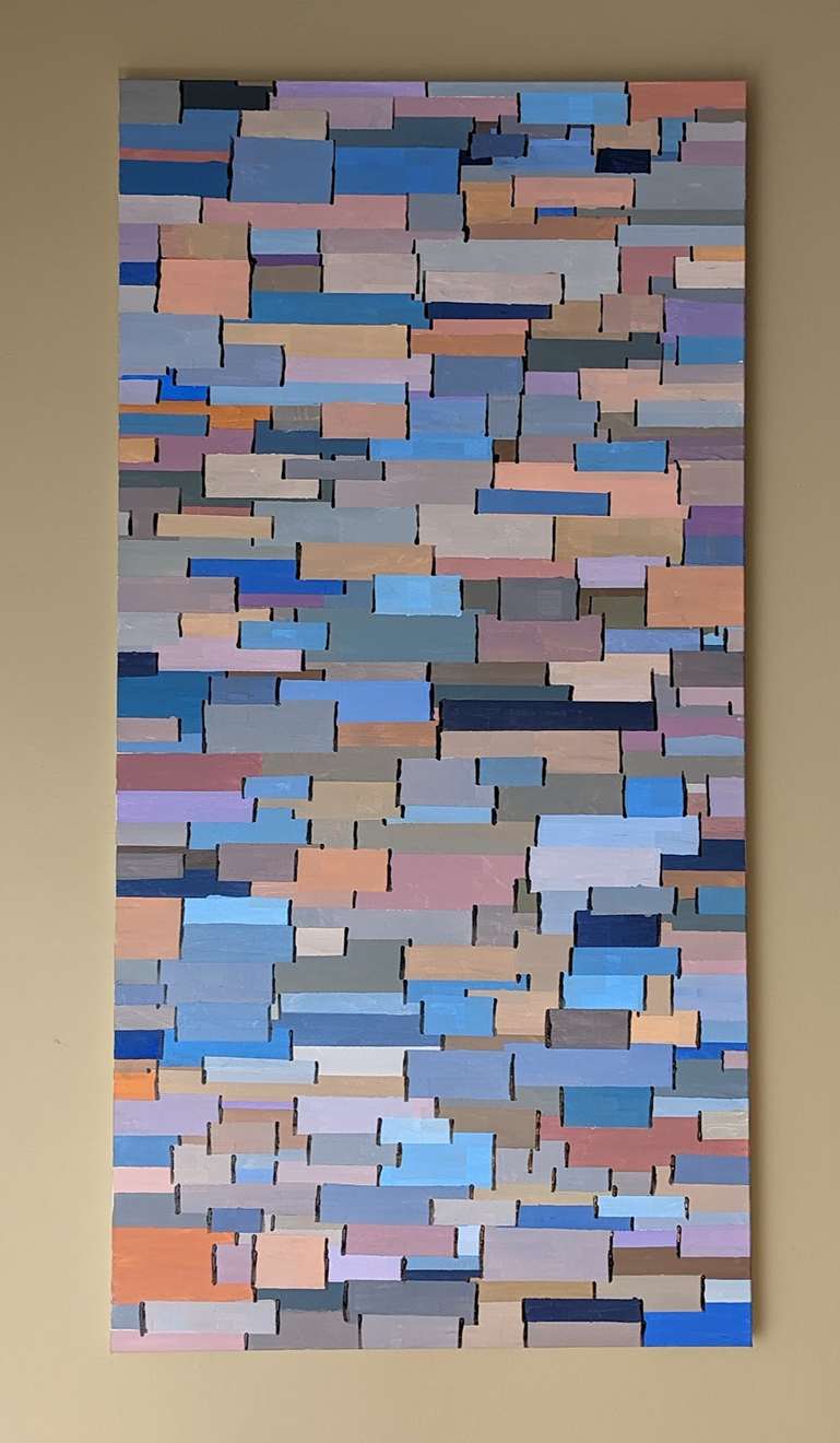 Abstract texture wall hanging