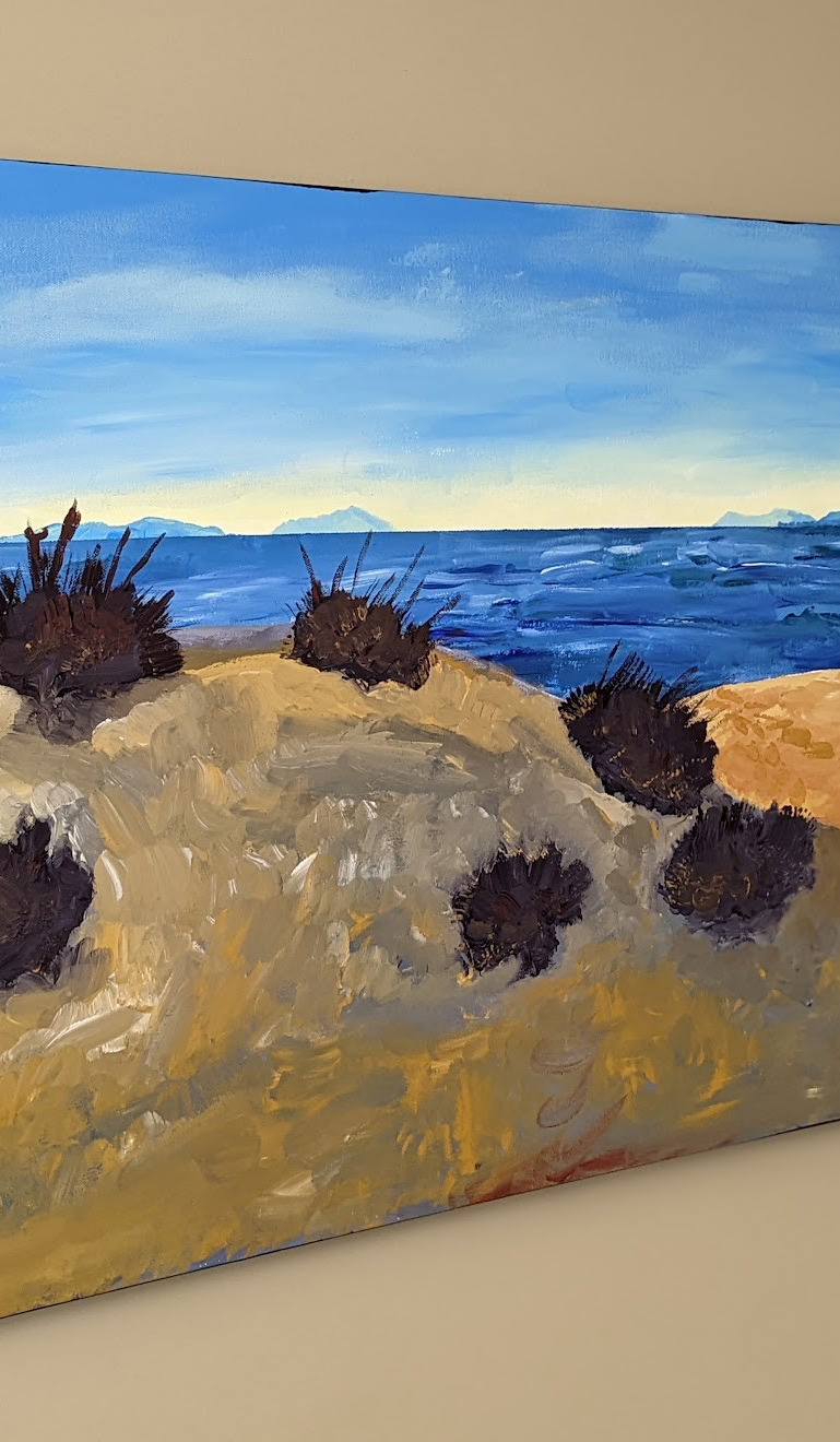 Painting of a beach dune