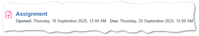 screenshot of assignment button