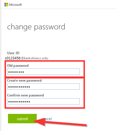 screenshot of password change prompt