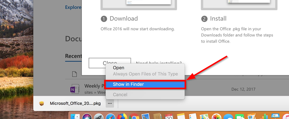 install office on mac
