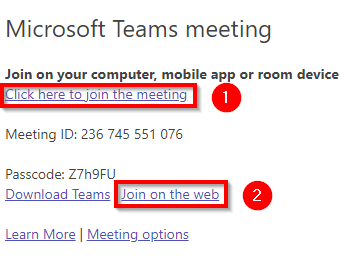 Teams Meeting Invite