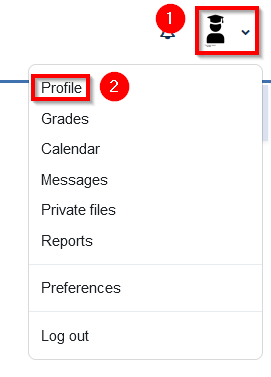 screenshot of profile icon