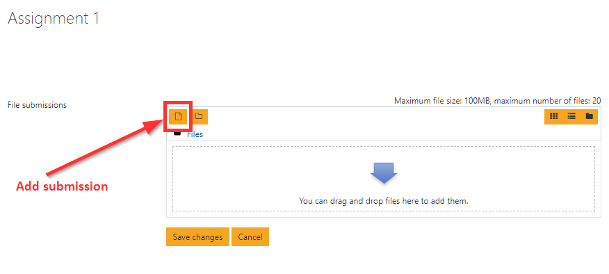 moodle upload assignment for student