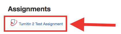 turnitin assignment link